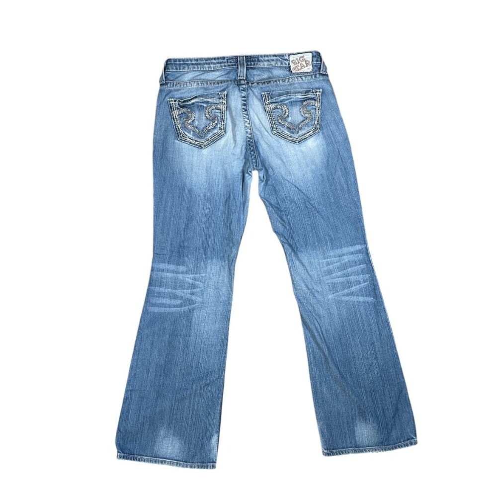 Big Star Maddie Women's Bootcut Jeans 30R Distressed Mid Rise Denim - Picture 4 of 8